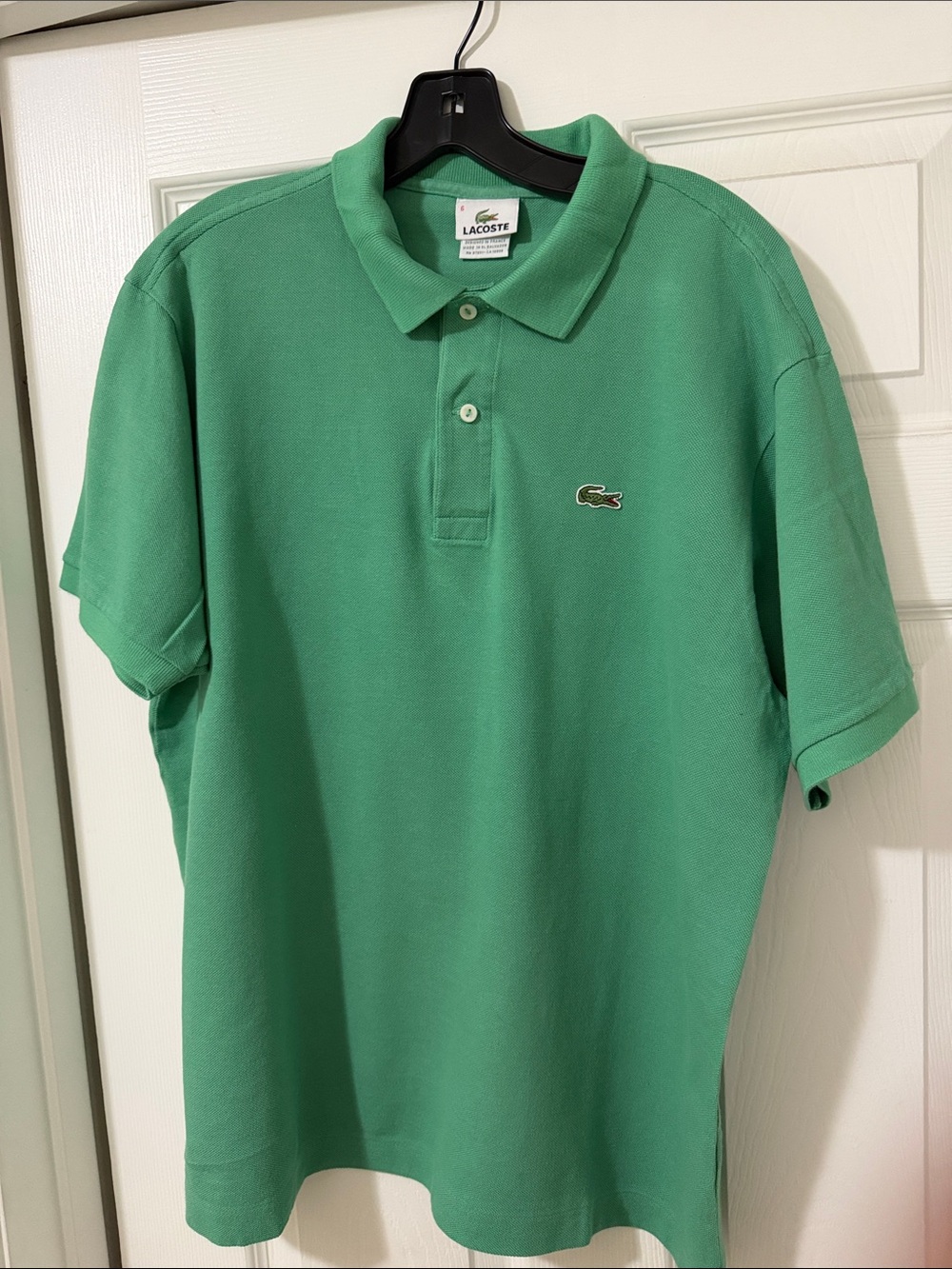 Lacoste Green Short-Sleeve Polo Shirt